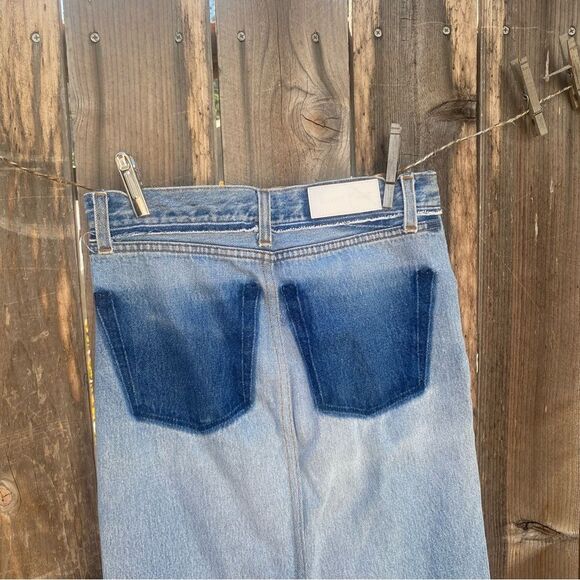 Re/done Levi’s Blue Denim midi skirt size 26 - Picture 8 of 16